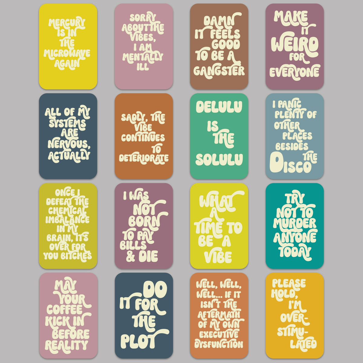 Sassy Affirmation Cards, Deck of 16 RITZY ROSE
