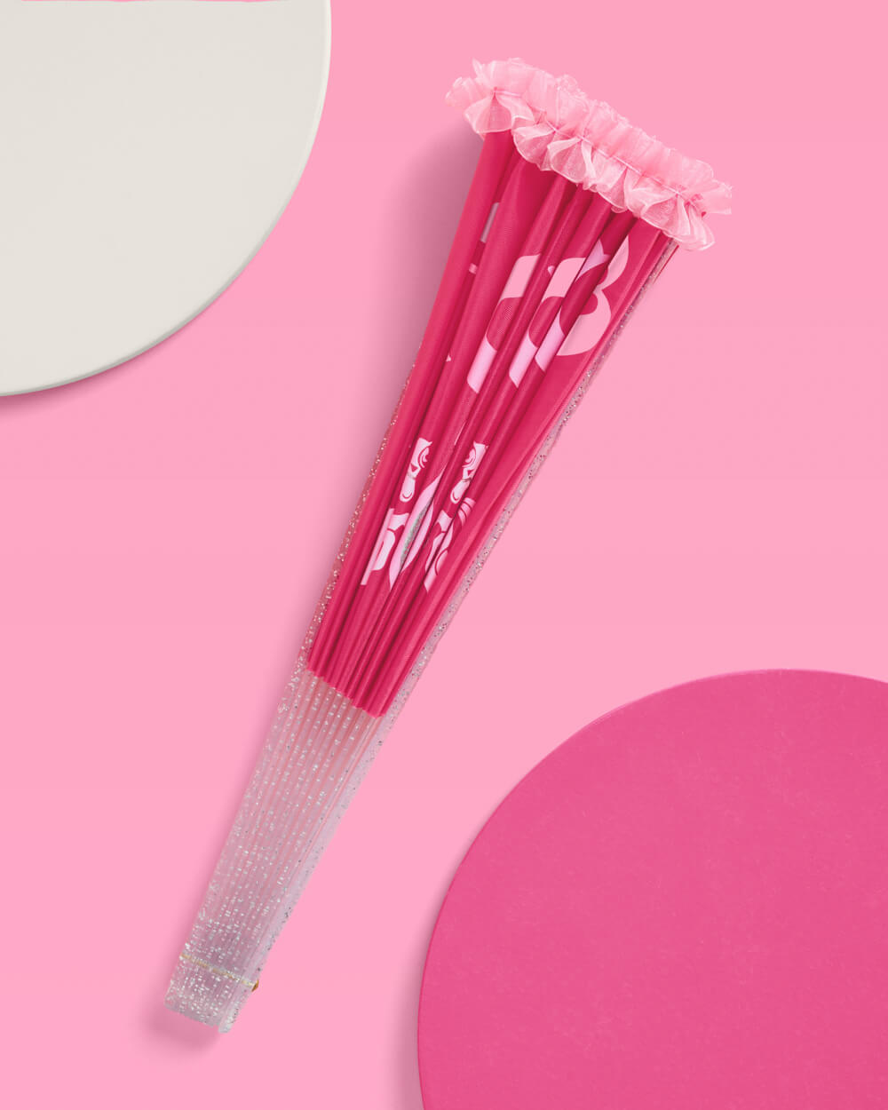 Pink Pony Club Glitter Folding Fan
