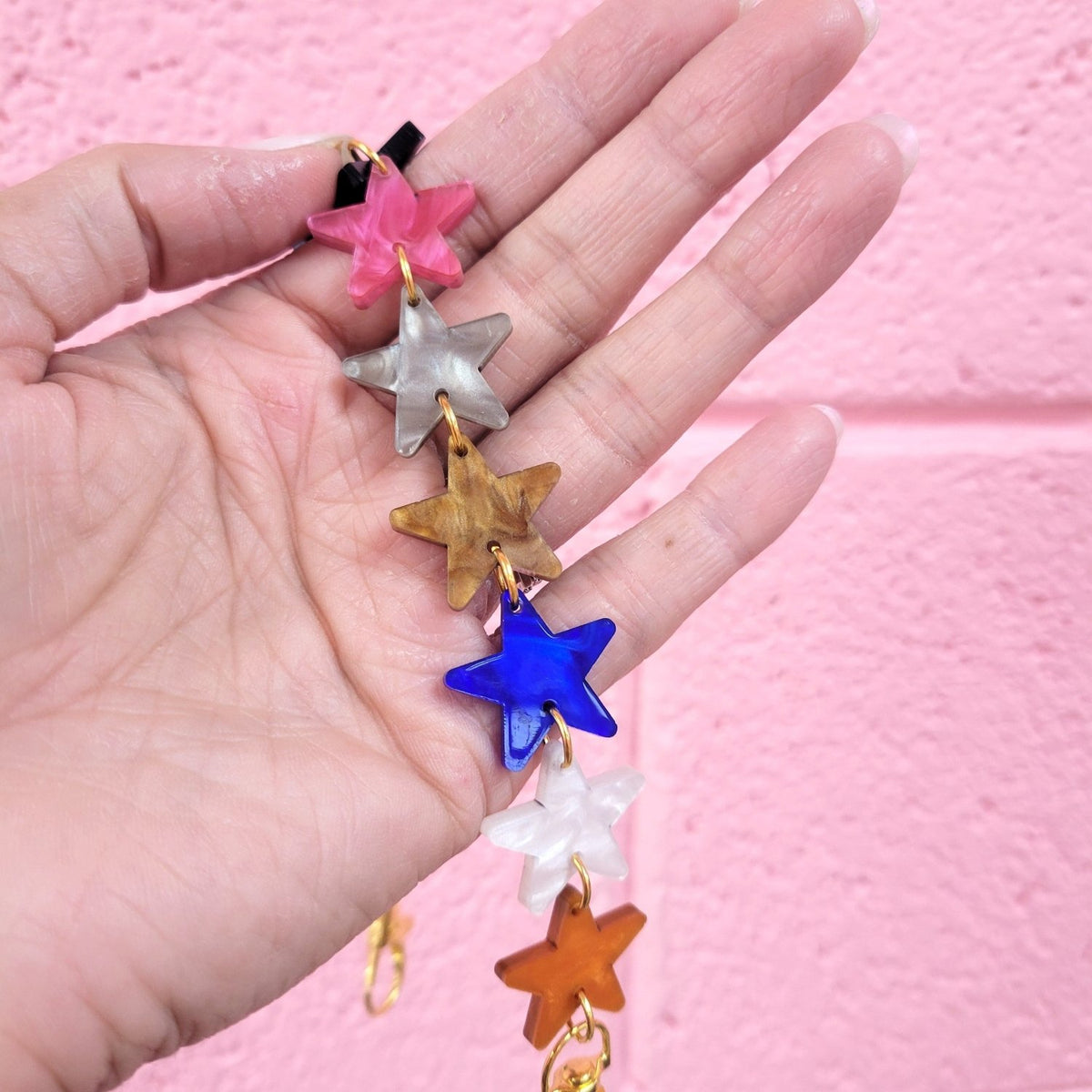 12 Eras - Colorful Pearlescent Stars Bag or Pants Charm - Poppy & Vine