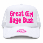 GREAT GIRL HUGE BUSH TRUCKER HAT FUNNY MOTHER TRUCKERS