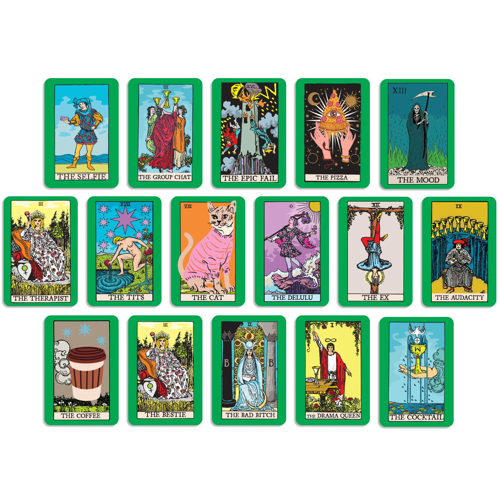 Cheeky Tarot-Inspired Oracle Deck, 16 Cards RITZY ROSE