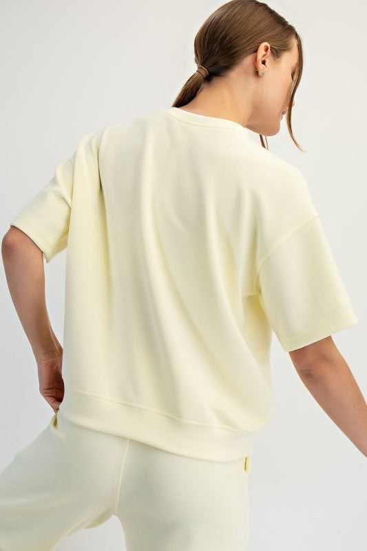 Everyday Ease Modal Scuba Crewneck Top