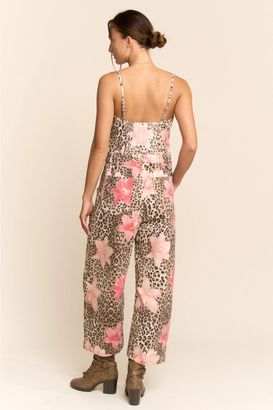 Leopard Lily Convertible Utility Jumpsuit