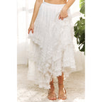 Romantic Cascading Lace Skirt