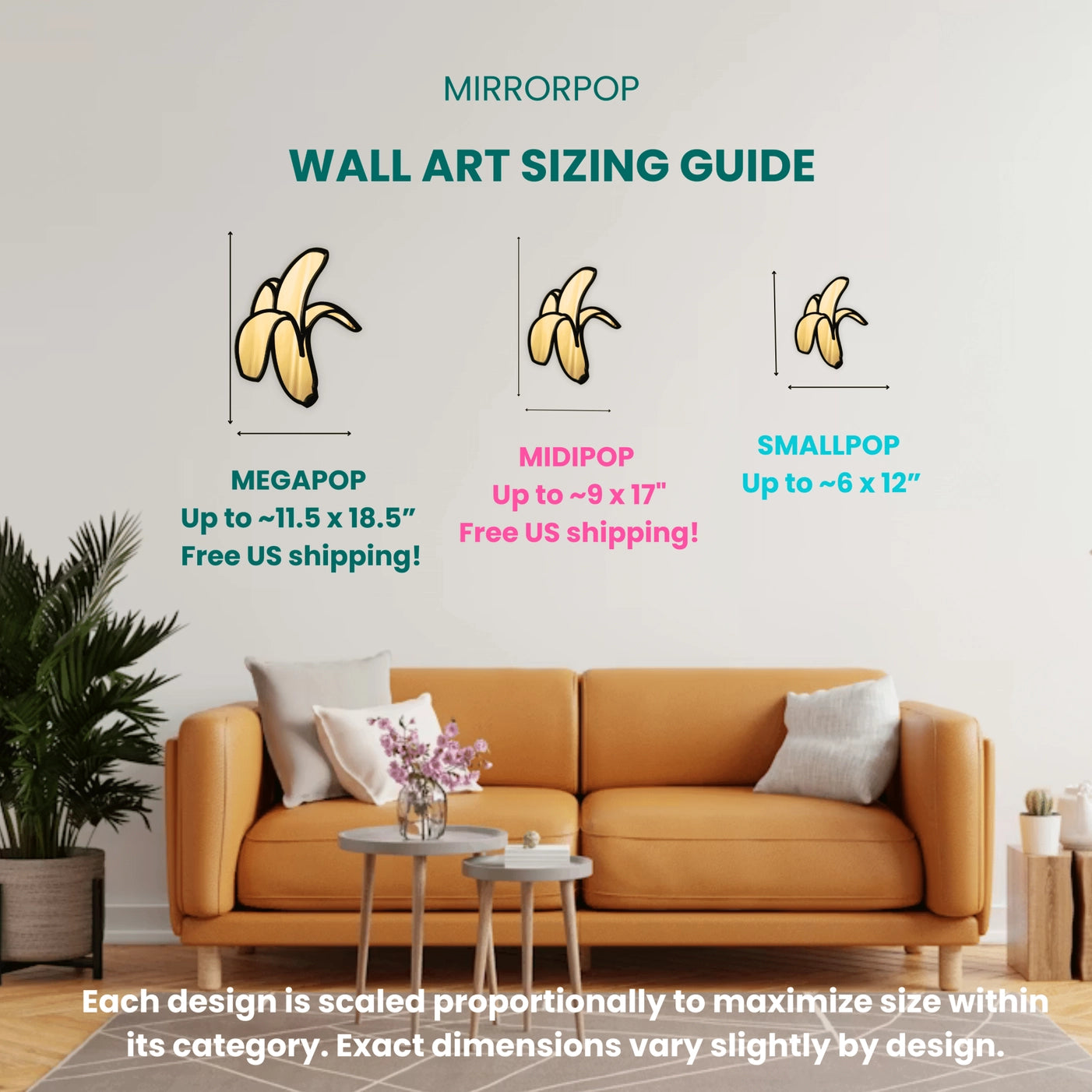 Burning Love Flame Heart Acrylic Wall Mirror