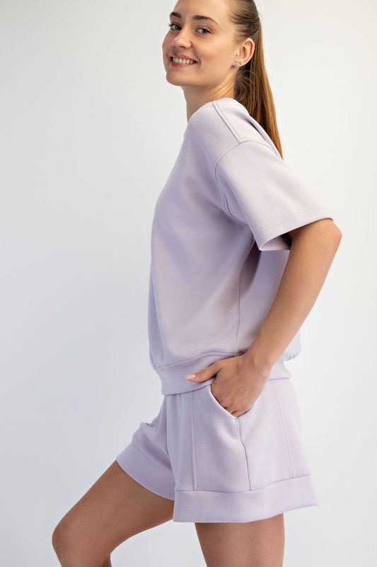 Everyday Ease Modal Scuba Crewneck Top