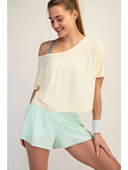 Short Sleeve Modal Crop Top