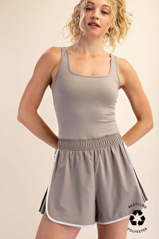 RECYCLED BUTTER RACERBACK SHORTSIE