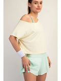 Short Sleeve Modal Crop Top