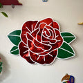Red Rose Acrylic Wall Mirror