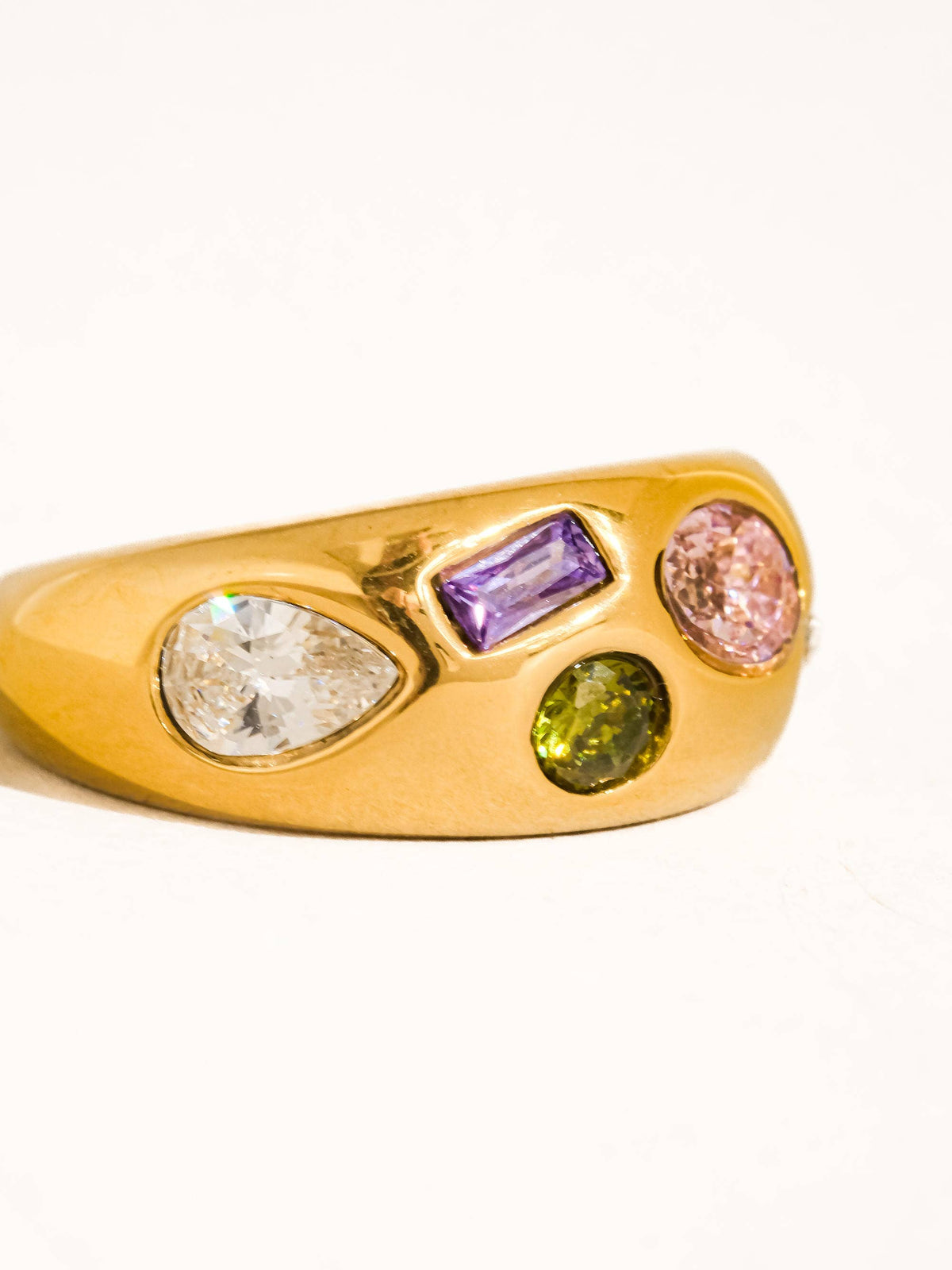 Orlume Colorful Cz Dome Ring - Size 8