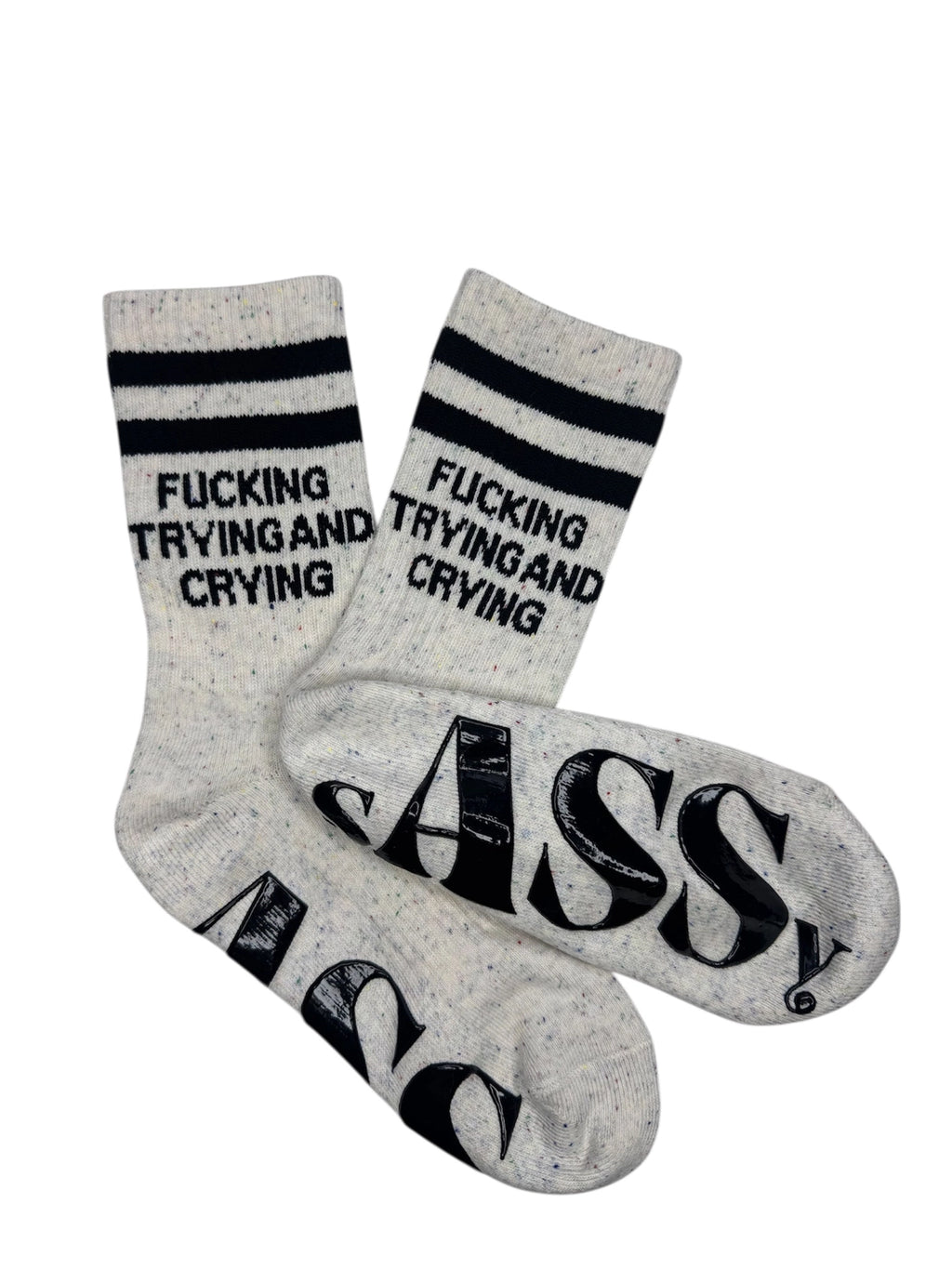Fucking Trying And Crying | Grip Sock