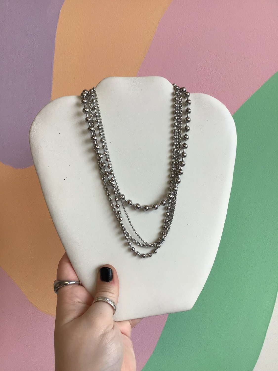 4 in 1 Titanium Layered Necklace - Poppy & Vine