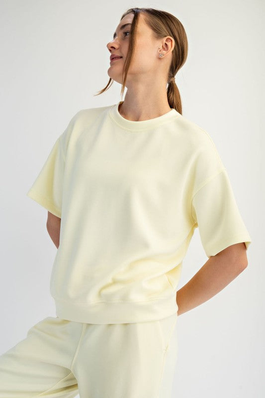 Everyday Ease Modal Scuba Crewneck Top