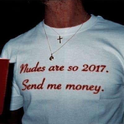Nudes are so 2017. send me money tee & sweatshirt Gunpowder and Lace Boutique Nac
