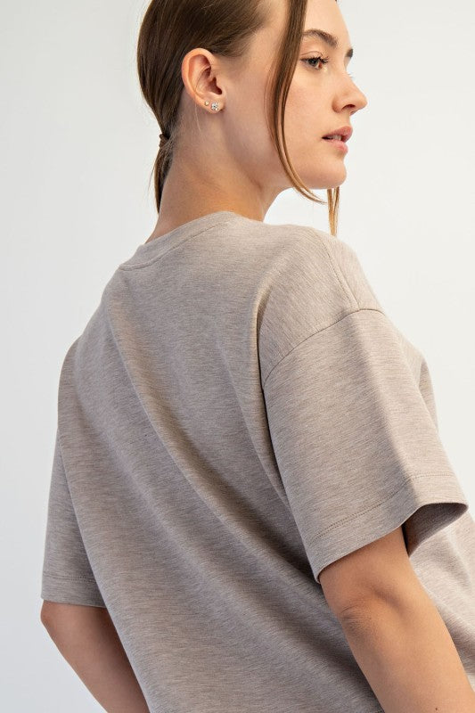 Everyday Ease Modal Scuba Crewneck Top