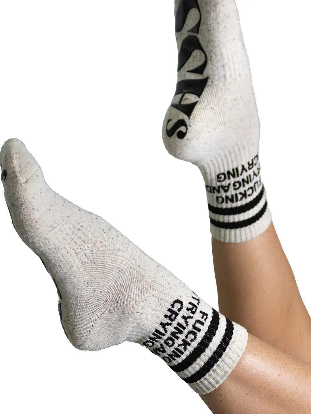 Fucking Trying And Crying | Grip Sock