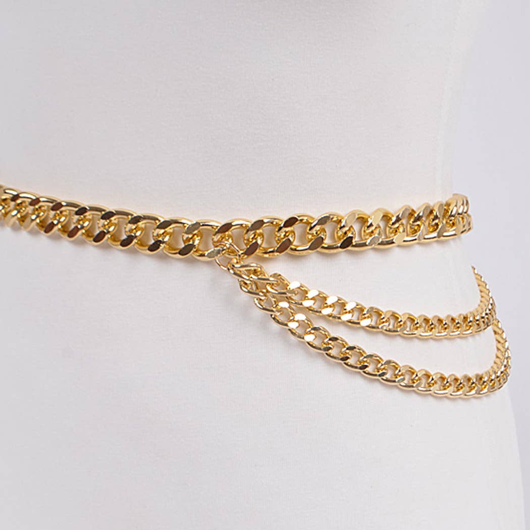 Gold Layered Chain Belt