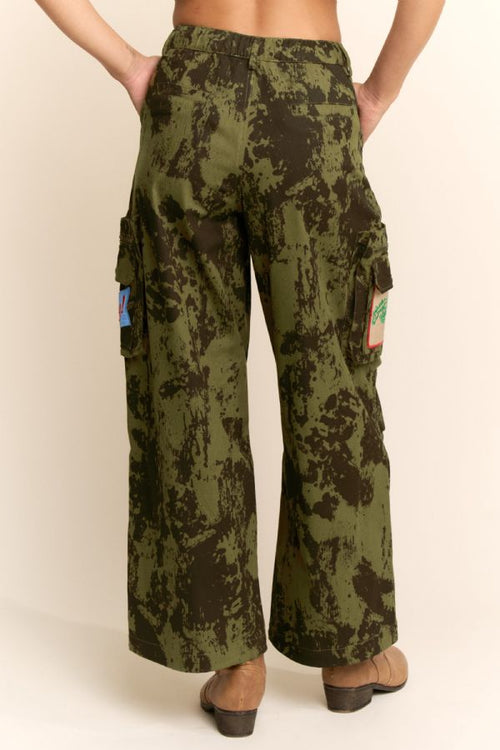 Howdy Cow + Camo Cargo Pants