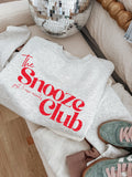 Red the snooze club tee or sweatshirt Gunpowder and Lace Boutique Nac