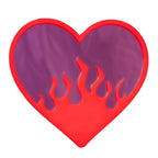 Burning Love Flame Heart Acrylic Wall Mirror