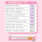 6" Embroidery Kit - Home Is Where You Poop Comfortably - Beginner Friendly - Poppy & Vine