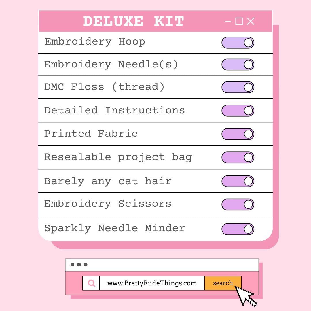 6" Embroidery Kit - Home Is Where You Poop Comfortably - Beginner Friendly - Poppy & Vine