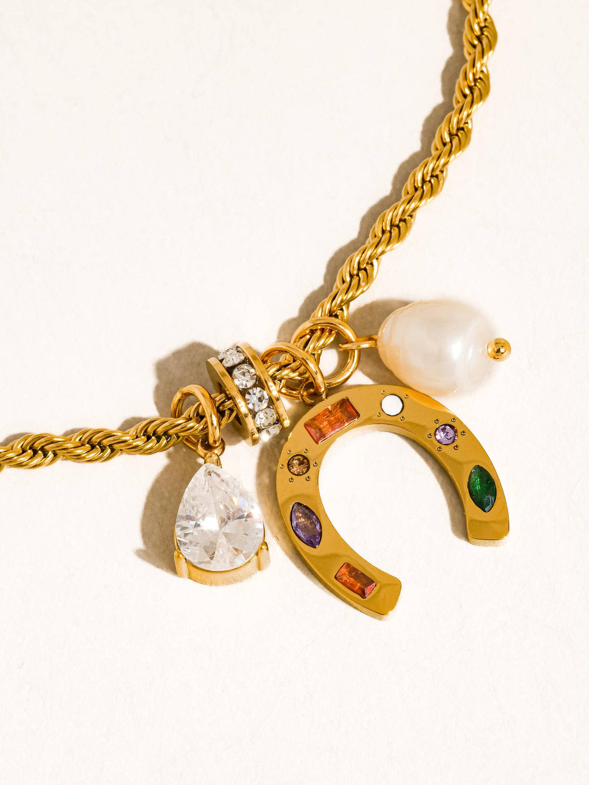 Western Horseshoe Charm Necklace