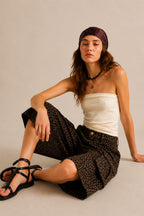 Wild Side Leopard Cargo Culotte Shorts