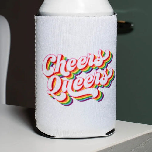 Cheers Queers Rainbow Can Cooler