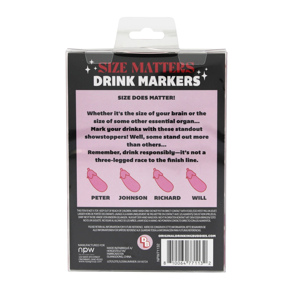 Size Matters Drink Markers