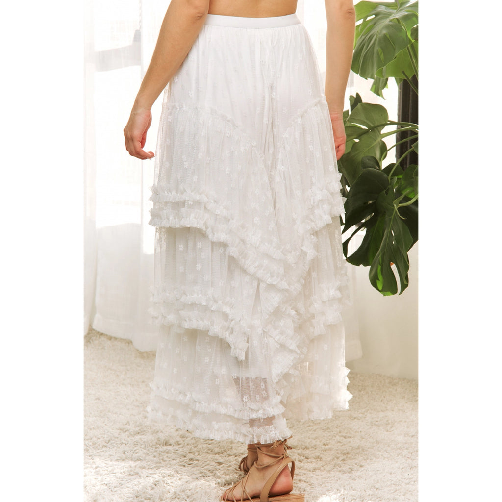 Romantic Cascading Lace Skirt