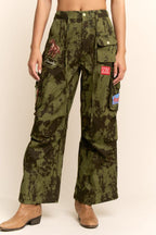 Howdy Cow + Camo Cargo Pants