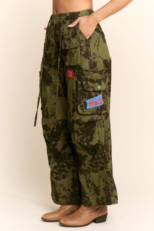 Howdy Cow + Camo Cargo Pants