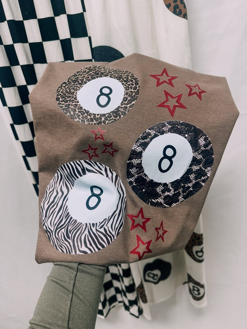 8 Ball Espresso Graphic Tee - Poppy & Vine