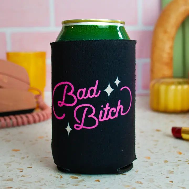 Bad Bitch Retro Can Cooler