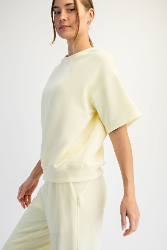 Everyday Ease Modal Scuba Crewneck Top