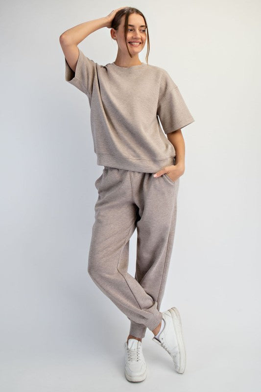 Everyday Ease Modal Scuba Crewneck Top