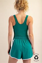 RECYCLED BUTTER RACERBACK SHORTSIE