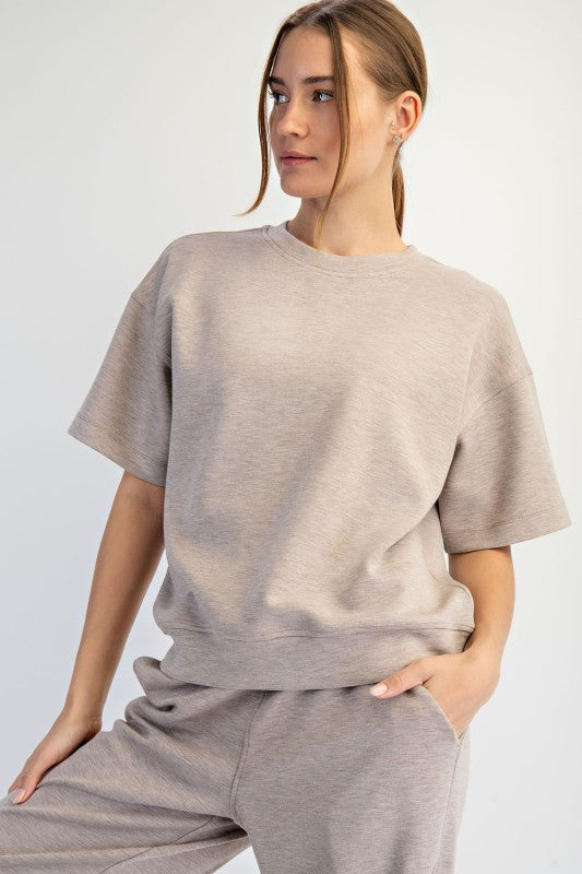 Everyday Ease Modal Scuba Crewneck Top