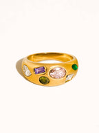 Orlume Colorful Cz Dome Ring - Size 7