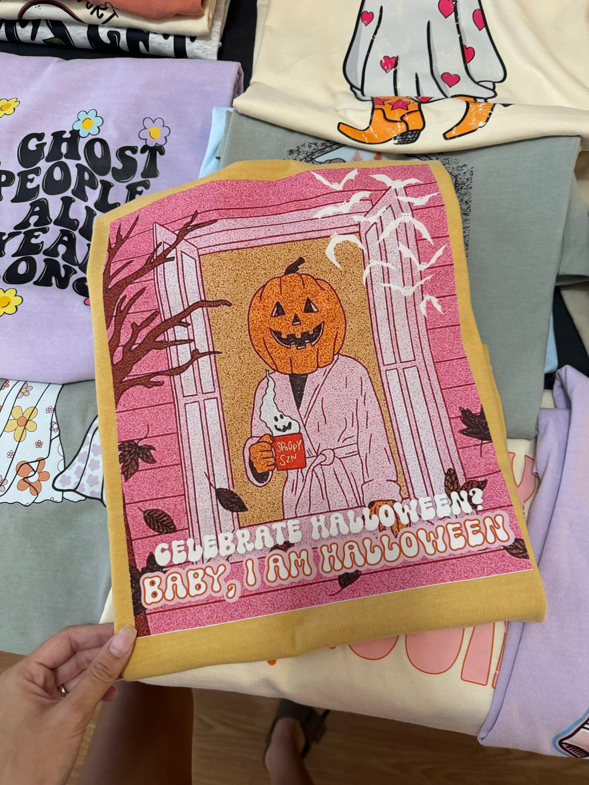 Celebrate Halloween Baby Tee or Sweatshirt Gunpowder and Lace Boutique Nac
