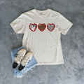 Triple Heart Patchwork – Graphic Tee or sweatshirt Gunpowder and Lace Boutique Nac