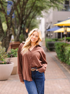 The Kathryn Button-Up, Brown Grace+Emma