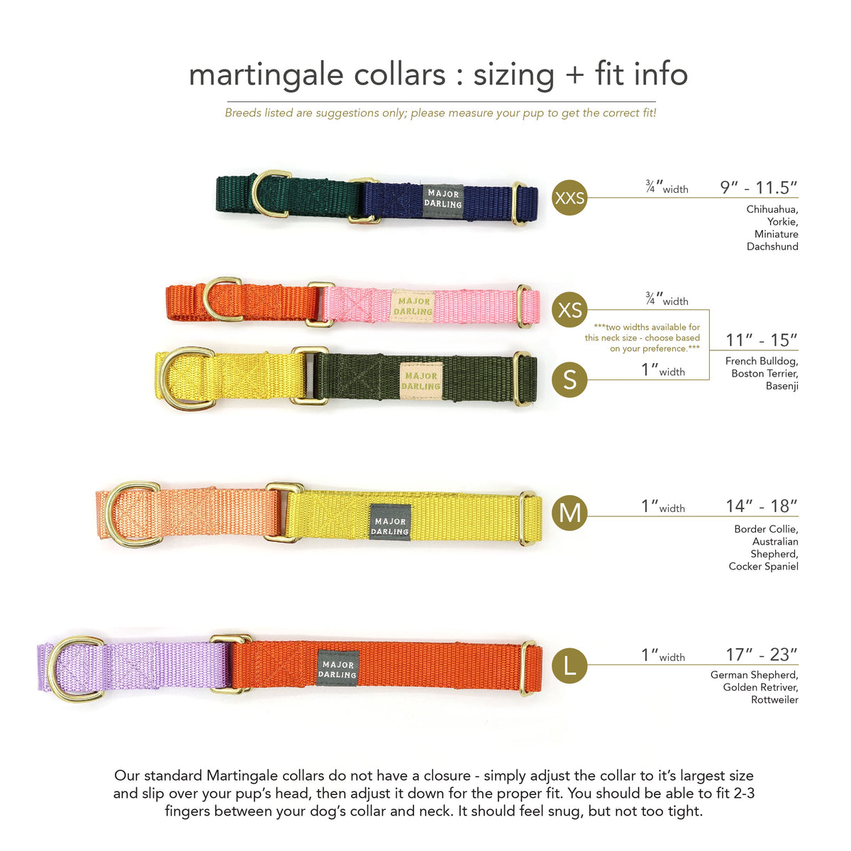 Martingale Dog Collar – Leopard / Peach Major Darling