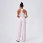 Square-Neck Cross-Back Yoga Set
