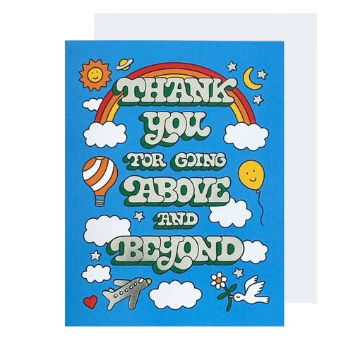 Above & Beyond Thank You Card - Poppy & Vine