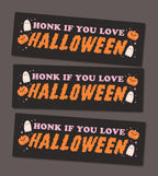 Honk if You Love Halloween MAGNETIC Bumper Sticker
