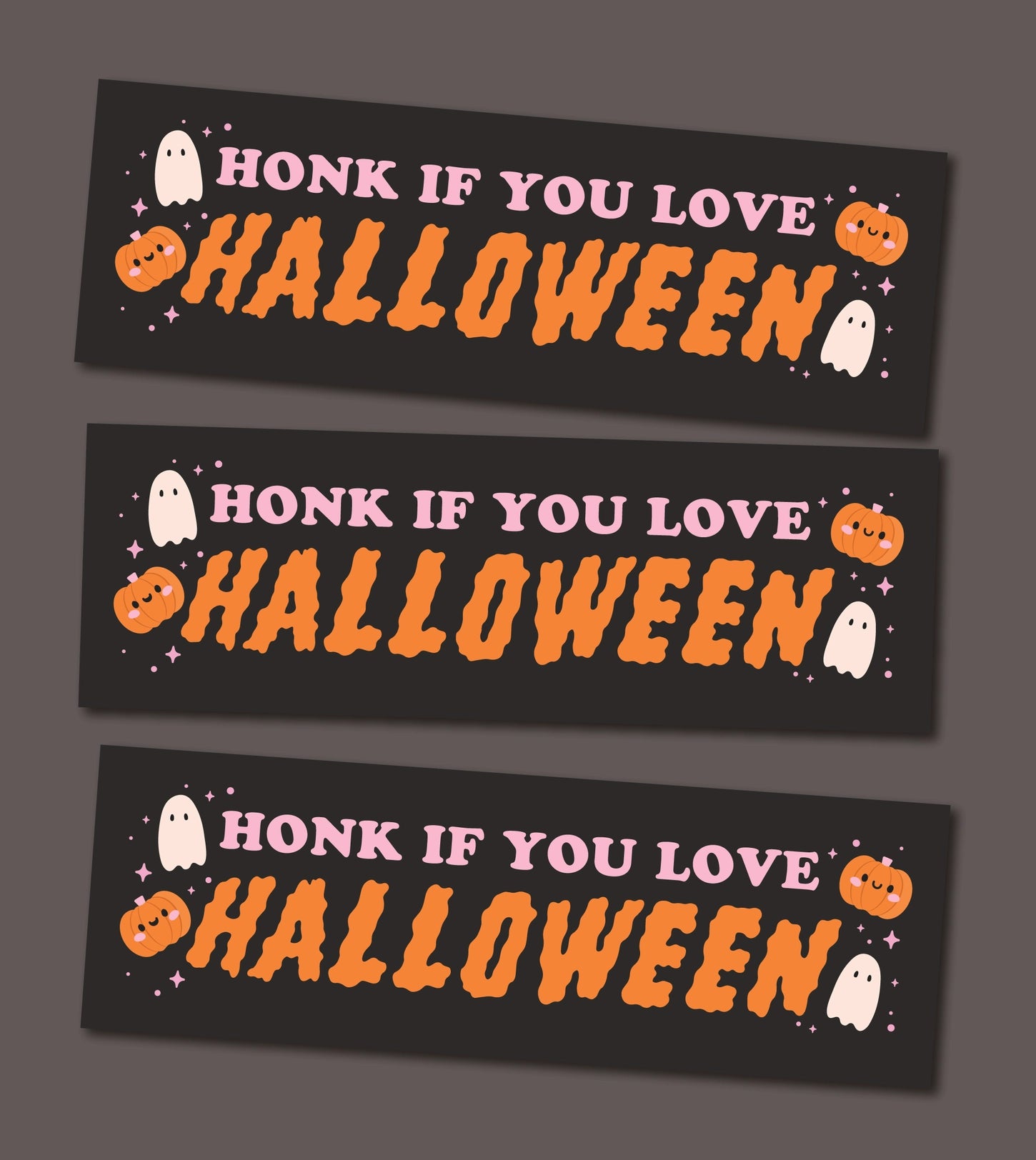 Honk if You Love Halloween MAGNETIC Bumper Sticker