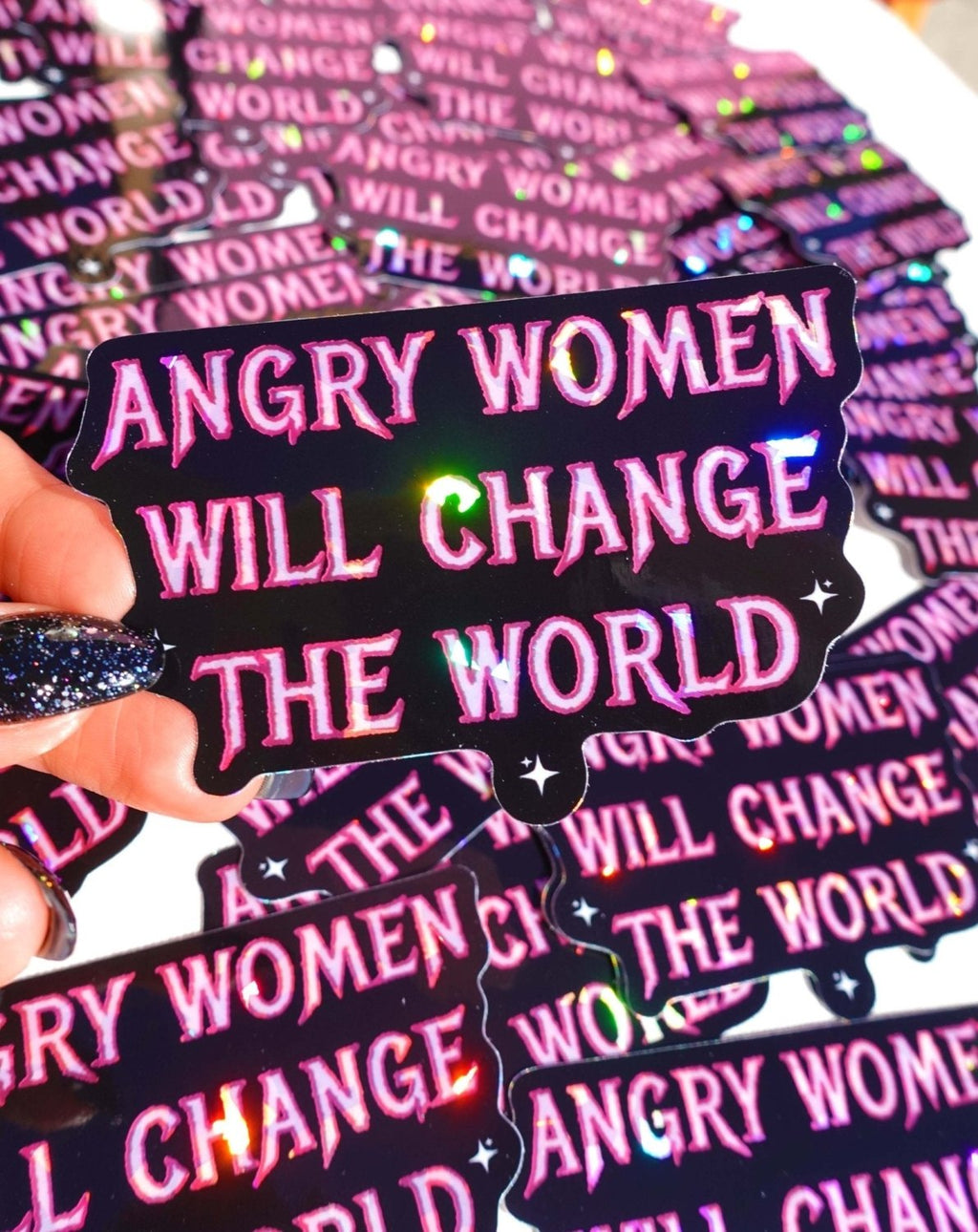 Angry Women Will Change The World Sticker - Poppy & Vine